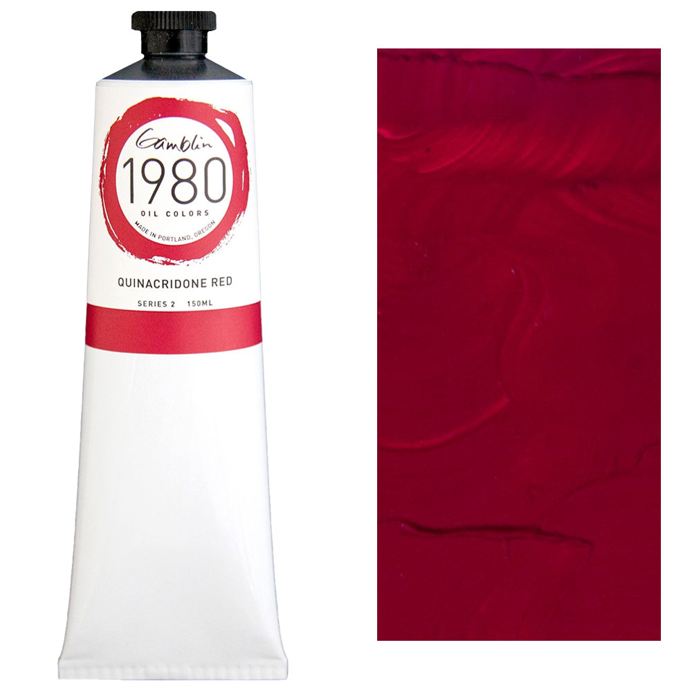 Gamblin 1980 Oil Colors 150ml Quinacridone Red