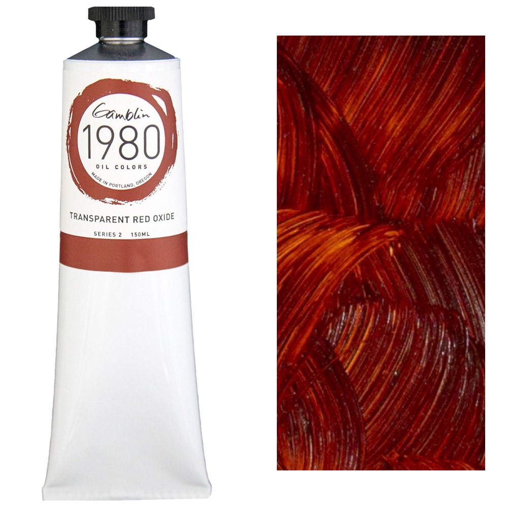 Gamblin 1980 Oil Colors 150ml Transparent Red Oxide