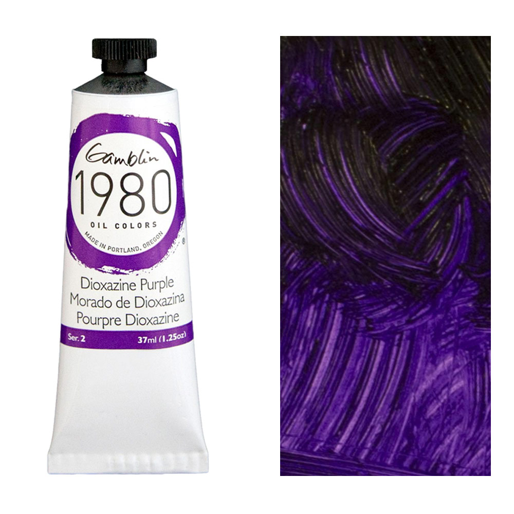Gamblin 1980 Oil Colors 37ml Dioxazine Purple