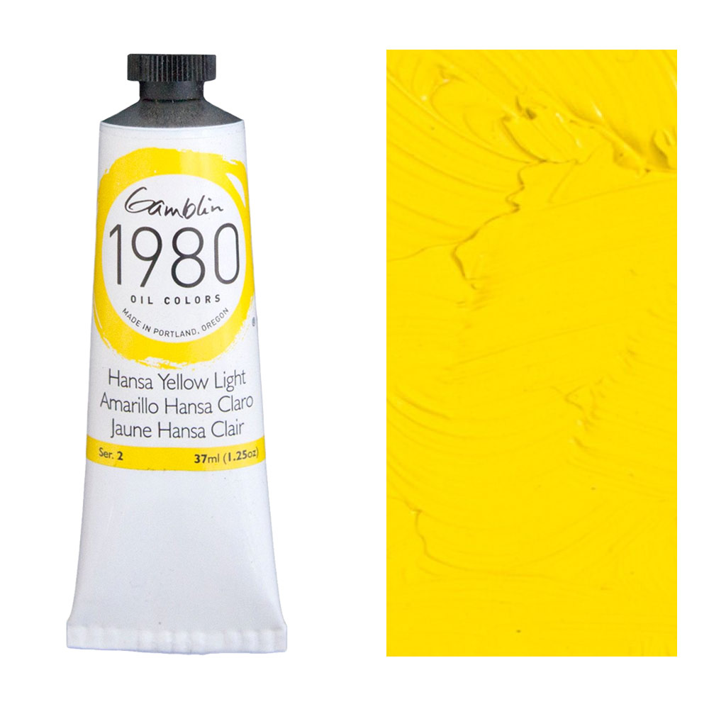 Gamblin 1980 Oil Colors 37ml Hansa Yellow Light
