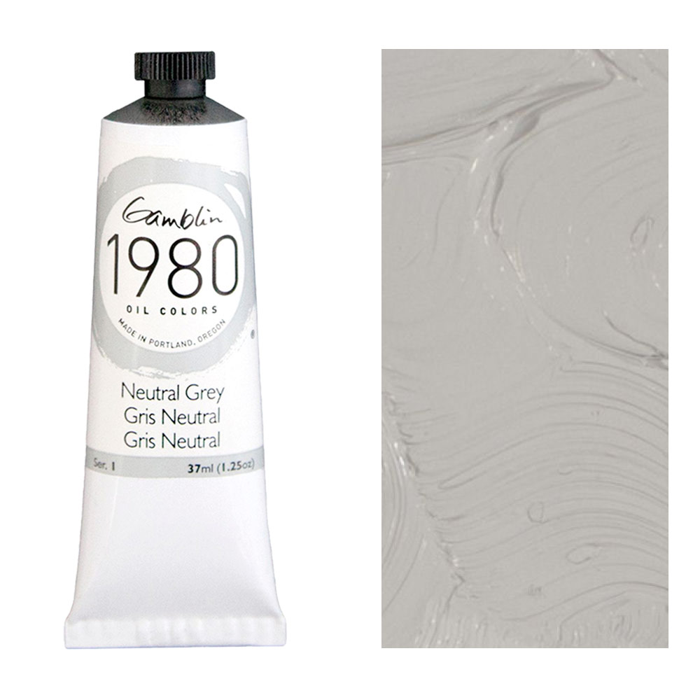 Gamblin 1980 Oil Colors 37ml Neutral Grey