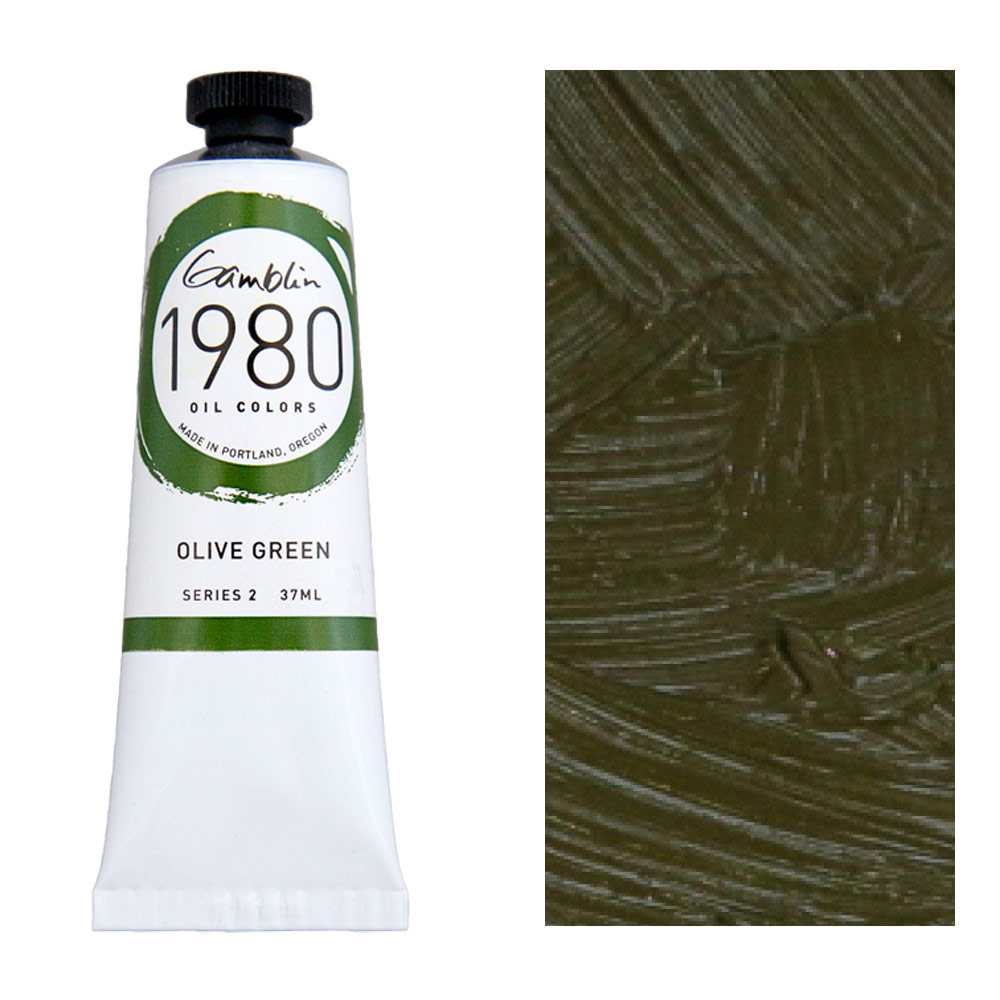 Gamblin 1980 Oil Colors 37ml Olive Green