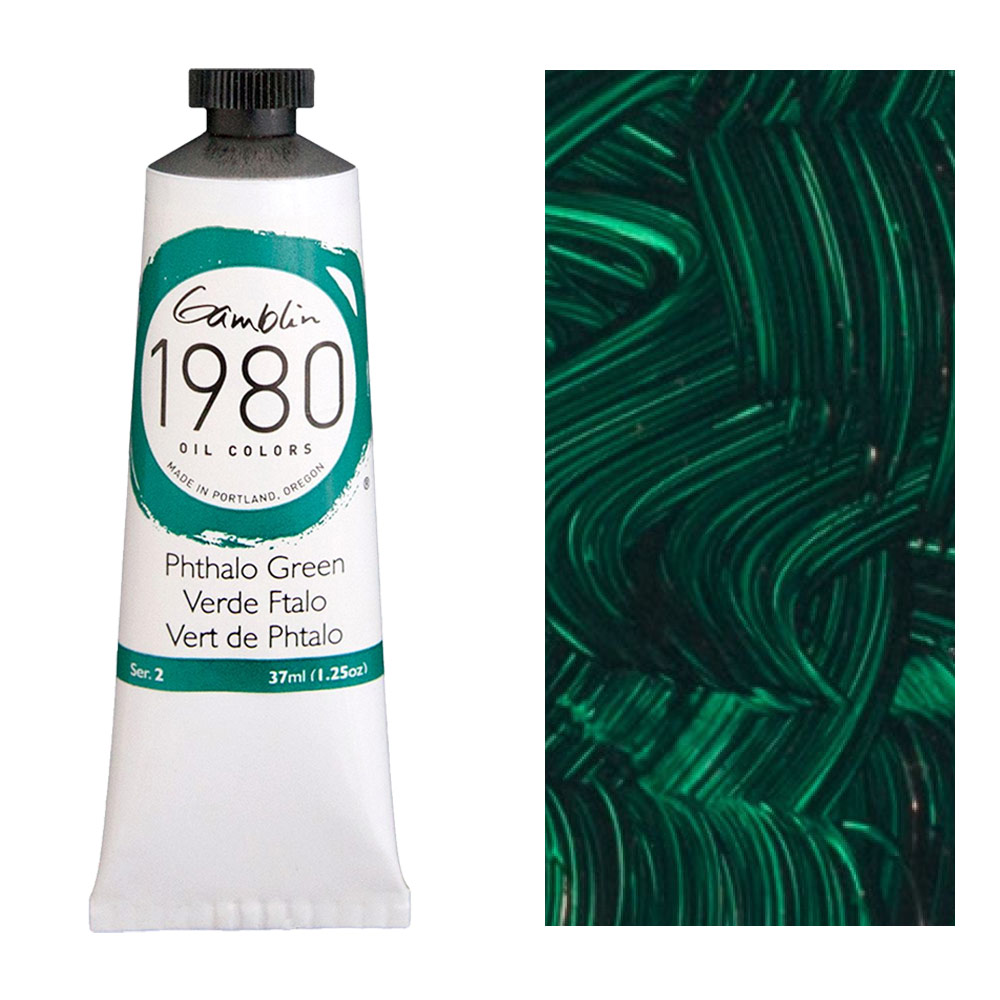 Gamblin 1980 Oil Colors 37ml Pthalo Green