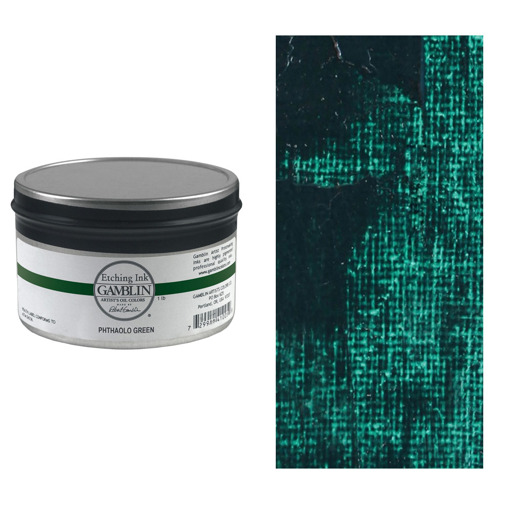 Gamblin Etching Ink 300ml Pthalo Green