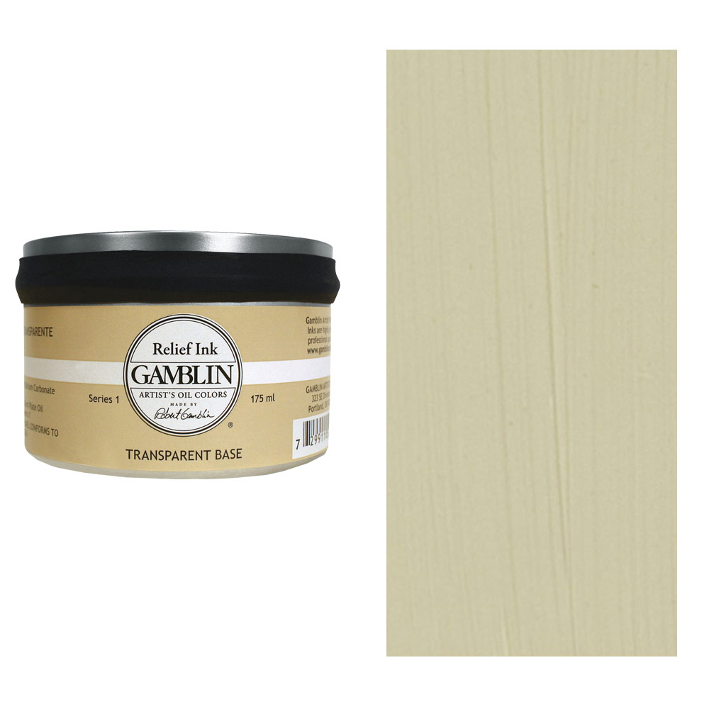 Gamblin Relief Ink 175ml Transparent Black