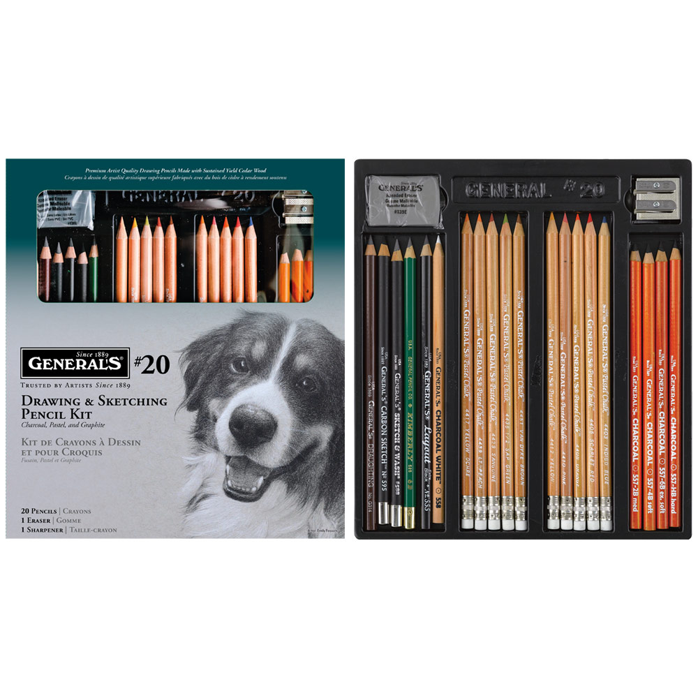 Departments - General's Drawing & Sketching Pencil Kit