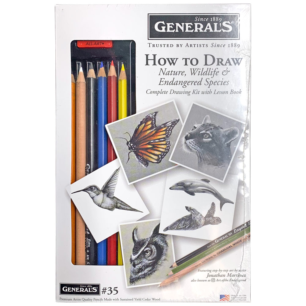 General's How To Draw Nature, Wildlife & Endangered Species Kit