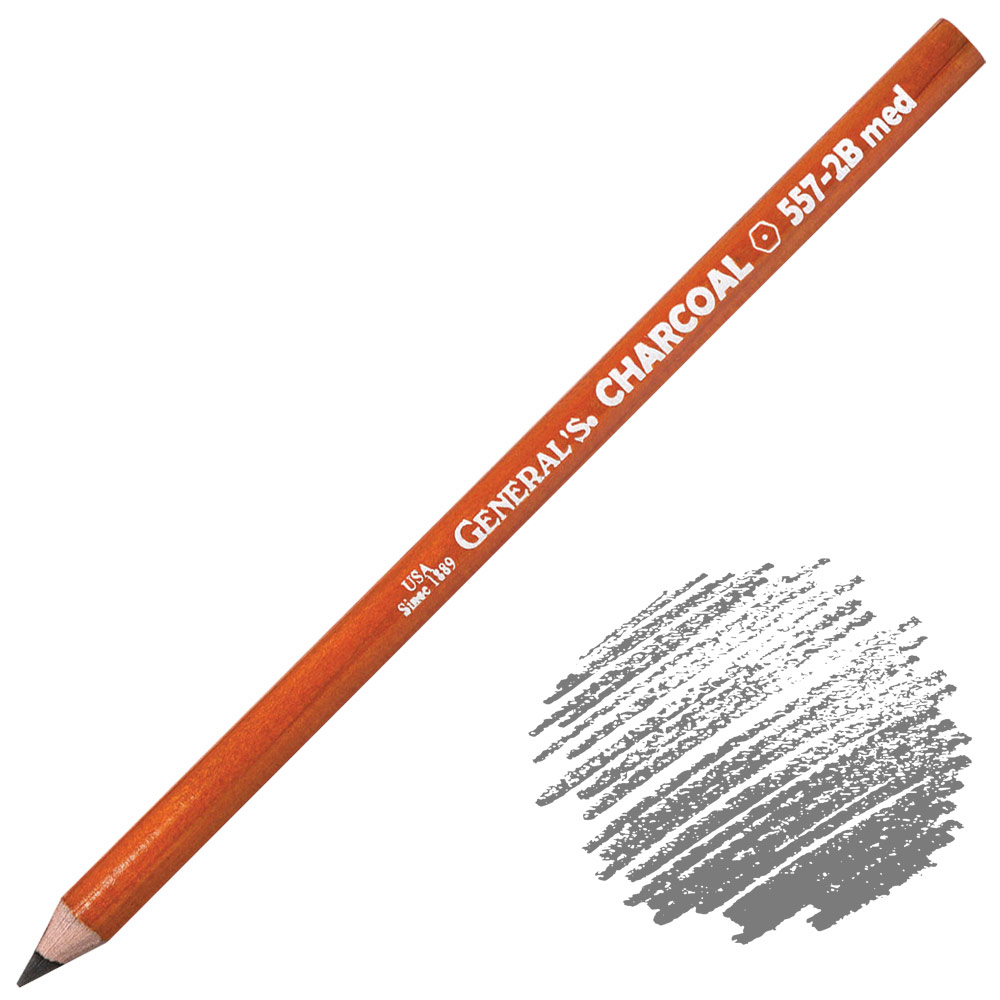 General's Charcoal Pencil 2B Medium