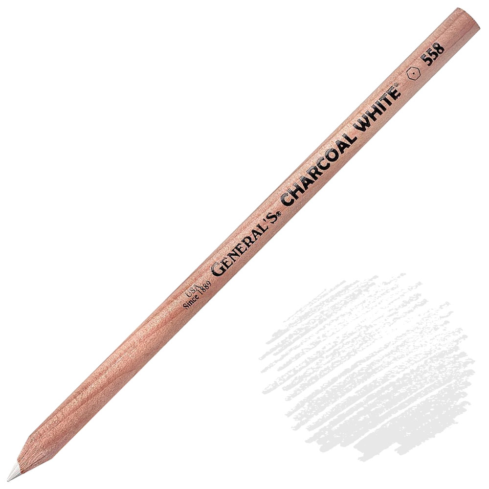 General's Charcoal White Pencil