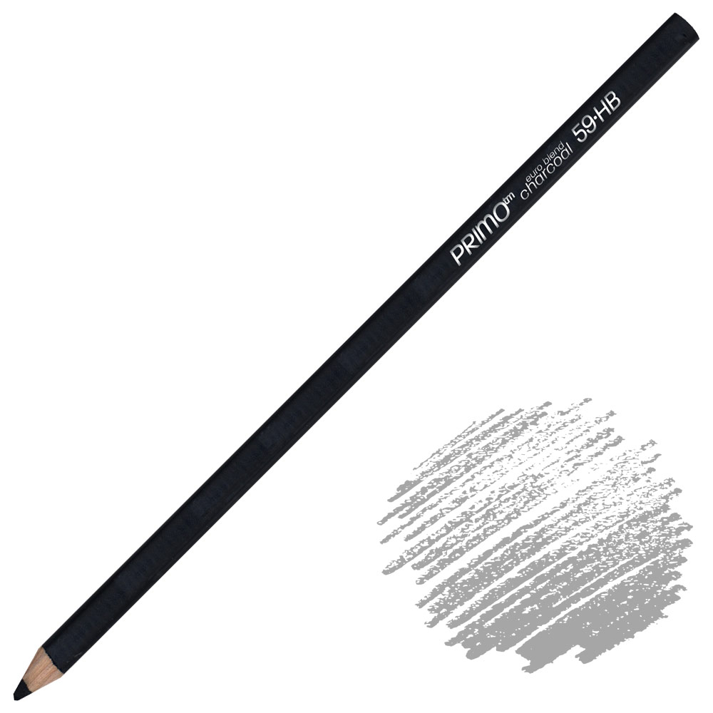 Primo Euro Blend Charcoal Pencil White