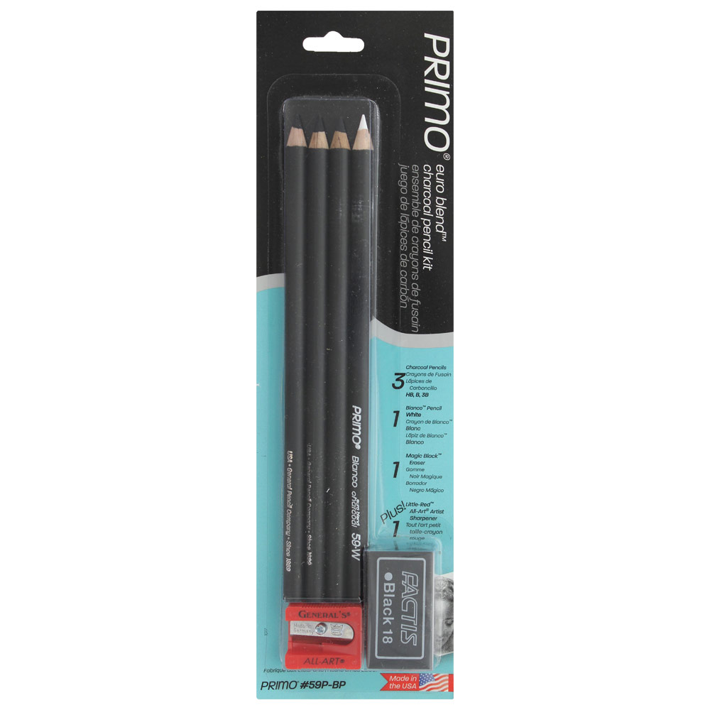 General's Primo Euro Blend Charcoal Pencil 6 Set