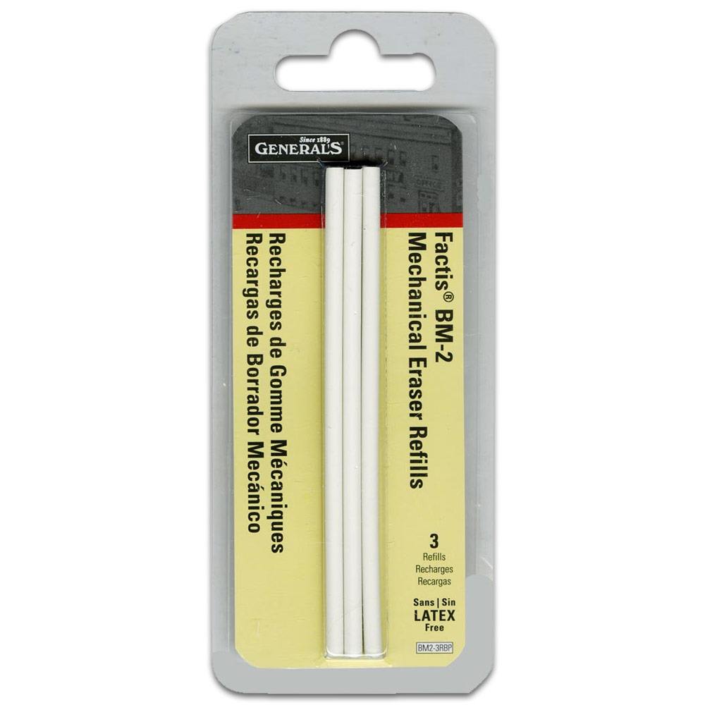 General's Factis BM2 Eraser Refill 3 Pack