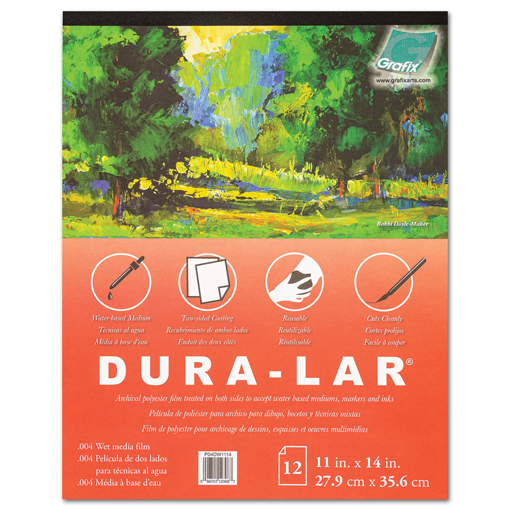 Grafix Dura-Lar Wet Media Film Pad .004" Thick 11"x14" Clear
