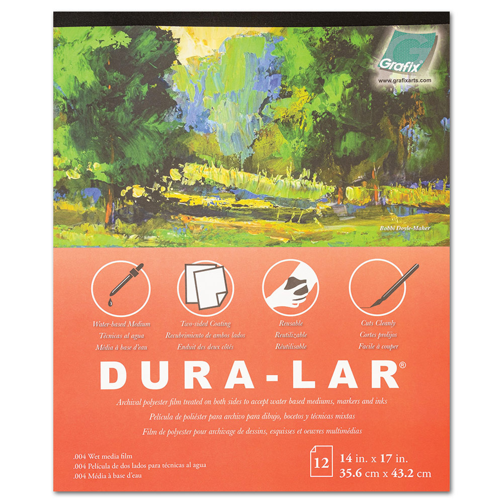 Grafix Dura-Lar Wet Media Film Pad .004" Thick 14"x17" Clear