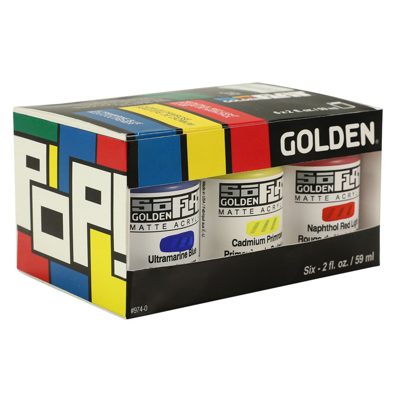 Golden SoFlat Matte Acrylics Pop 6 Set