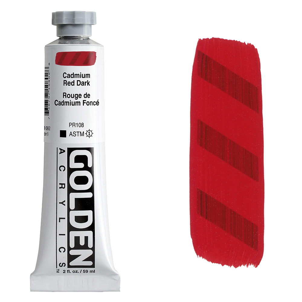 Golden : Heavy Body Acrylic Paint : 473ml Pyrrole Red Dark Viii New