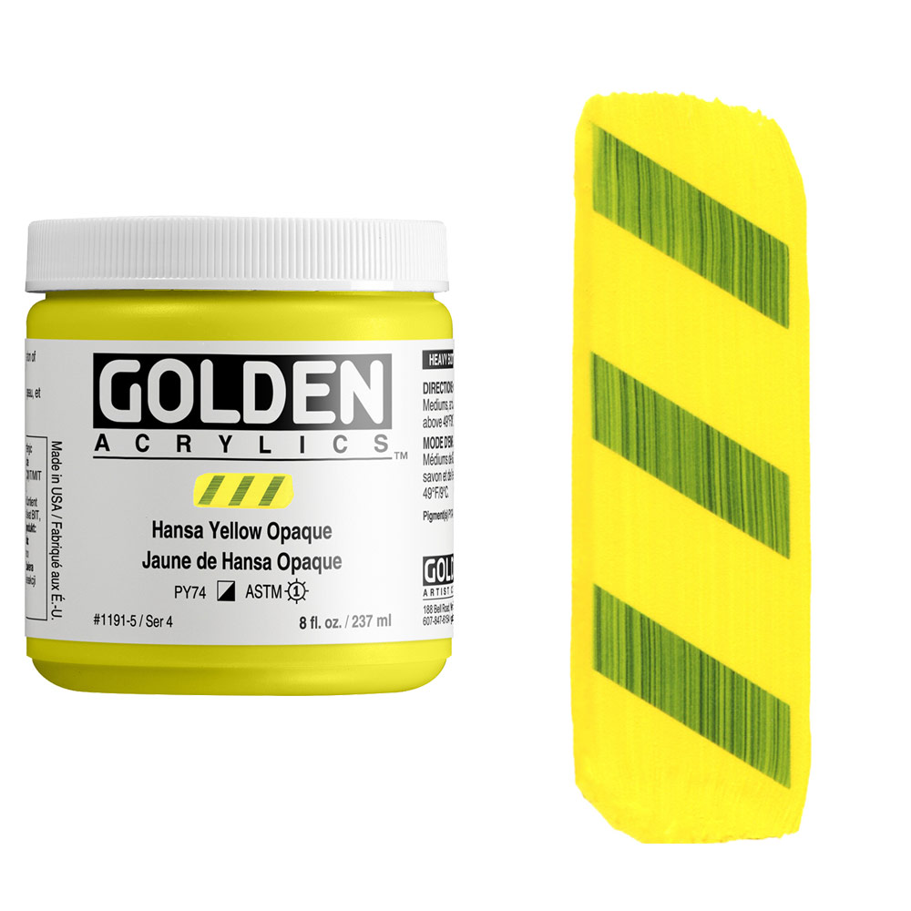 Golden Acrylics Heavy Body 8oz Hansa Yellow Opaque