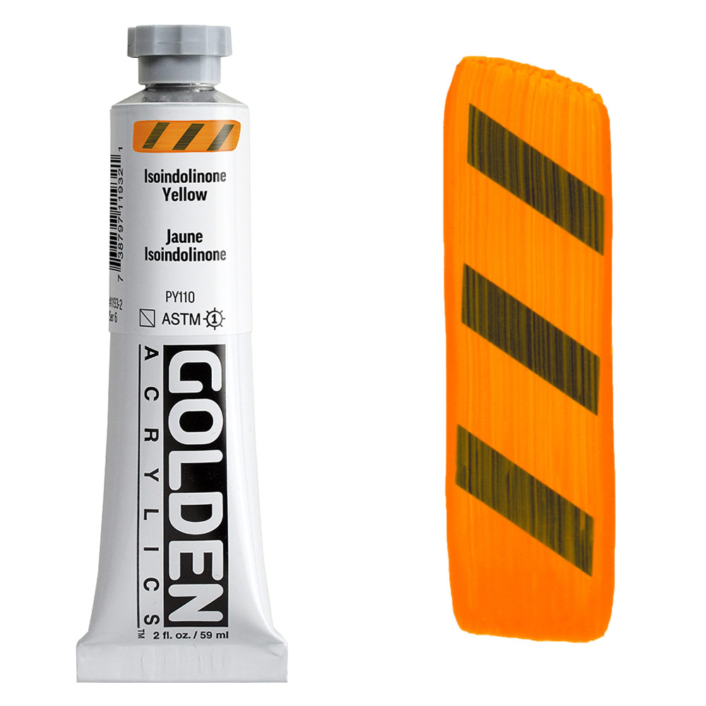 Golden Acrylics Heavy Body 2oz Isoindolinone Yellow