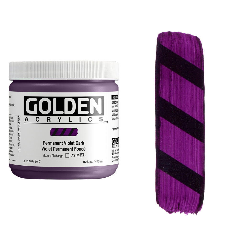Golden Artist Color Heavy Body Acrilico, 236 Ml, Colore Lt Violet III, Pigmenti Puri, Alta Resistenza Alla Luce