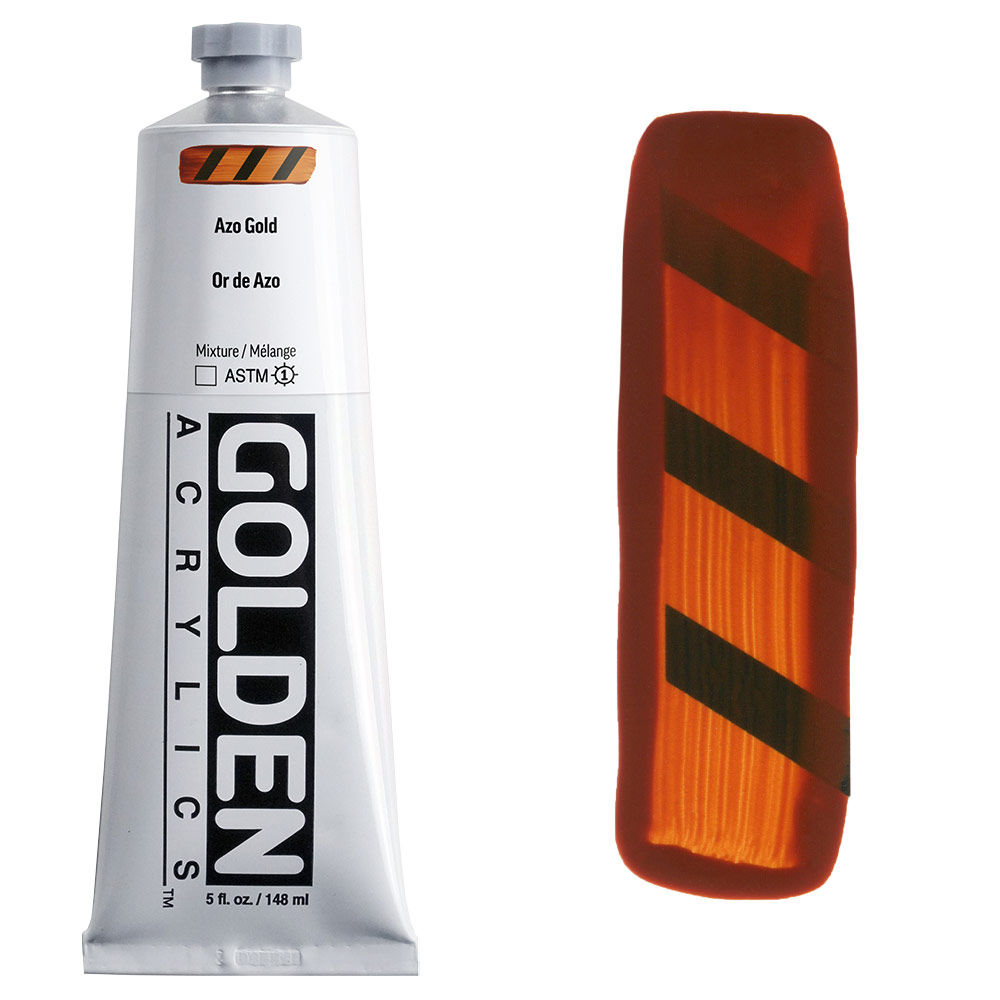 Golden Acrylics Heavy Body 5oz Azo Gold