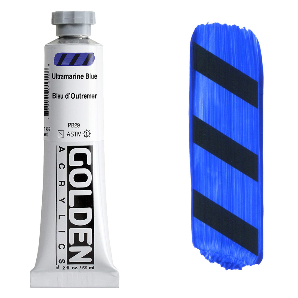 Golden Acrylics Heavy Body 2oz Ultramarine Blue