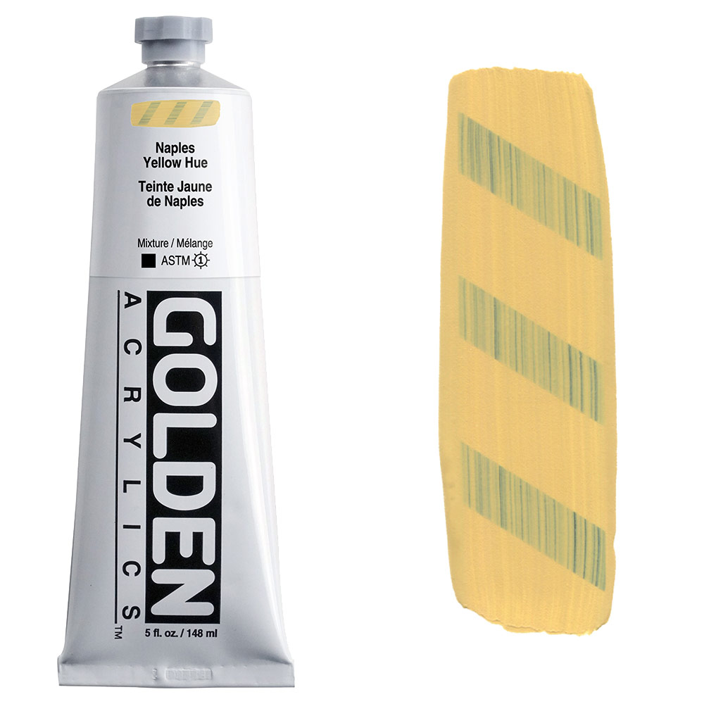 Golden Acrylics Heavy Body 5oz Naples Yellow Hue