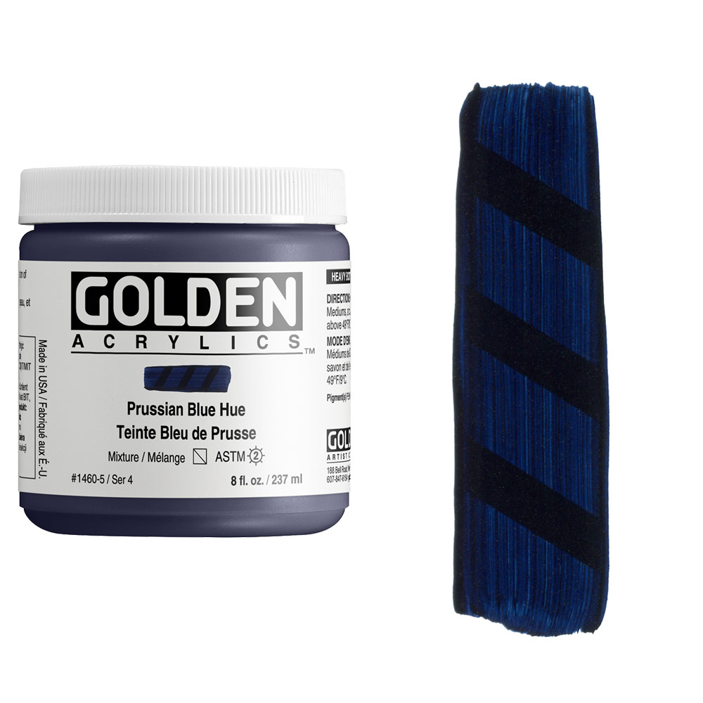 Golden Acrylics Heavy Body 8oz Prussian Blue Hue