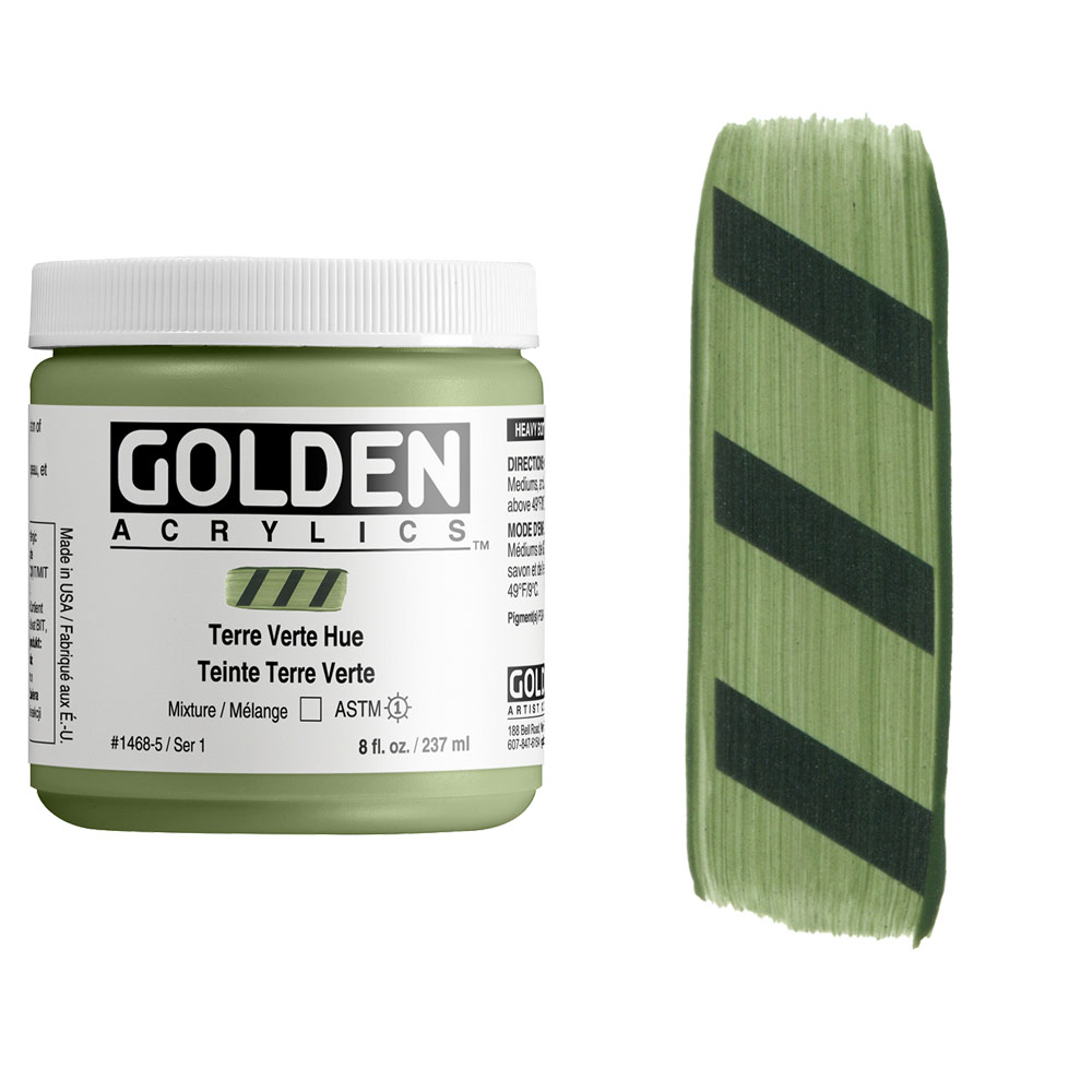 Golden Acrylics Heavy Body 8oz Terre Verte Hue