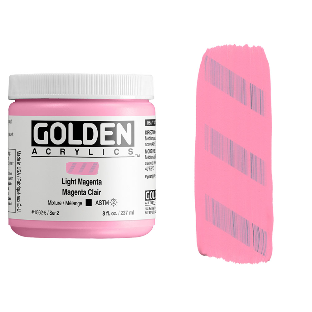 Golden Heavy Body Acrylic - Fluorescent Magenta 2 oz.