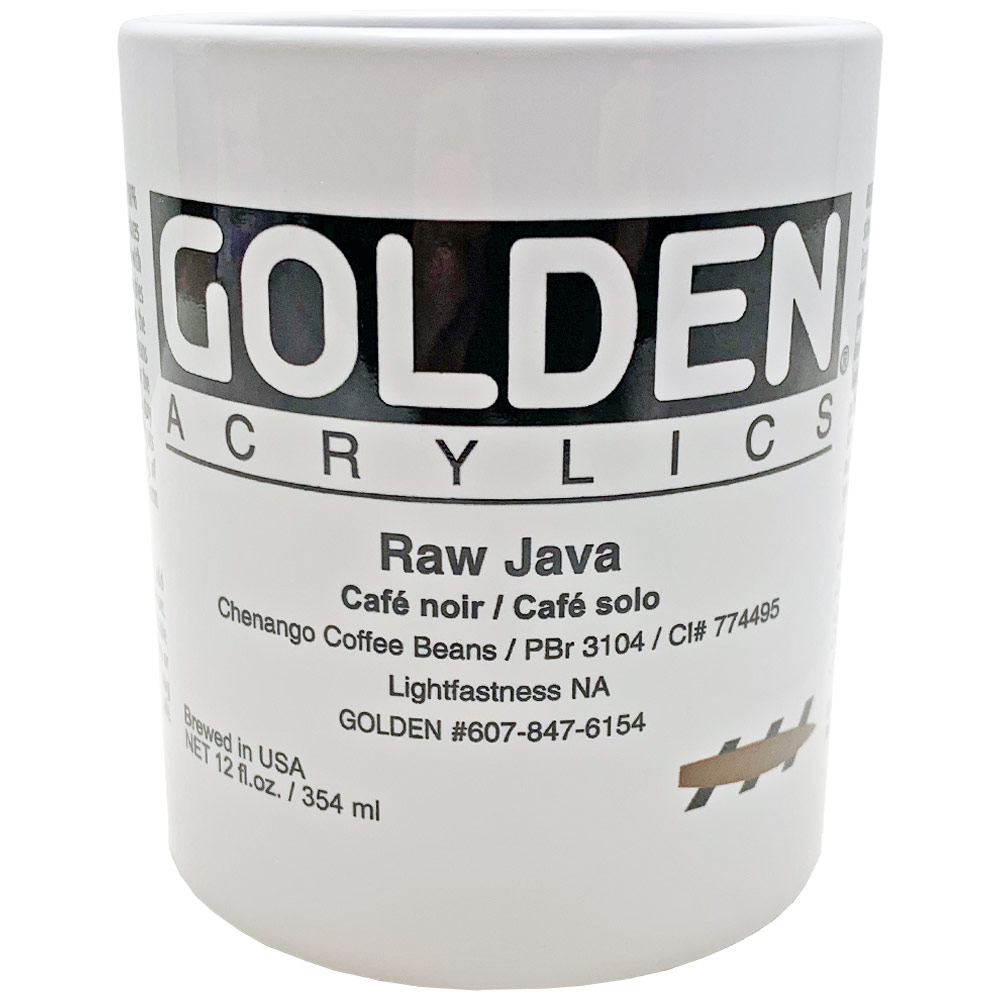 Golden Artist Colors Ceramic Mug 12oz Raw Java