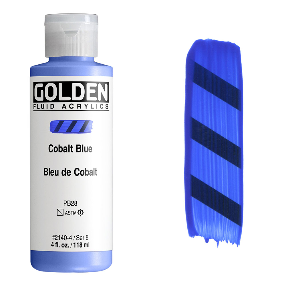 Golden Fluid Acrylics 4oz Cobalt Blue