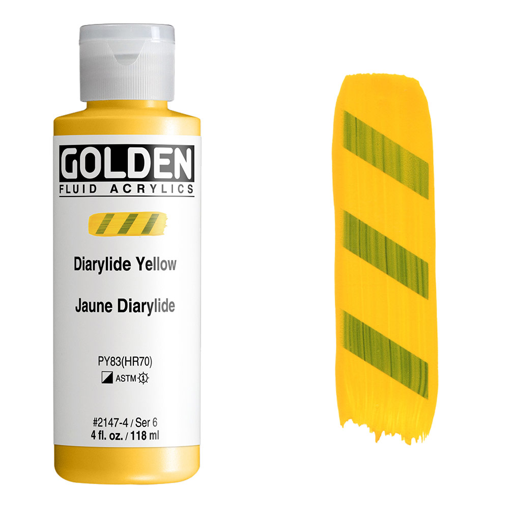 Golden Fluid Acrylics 4oz Diarylide Yellow