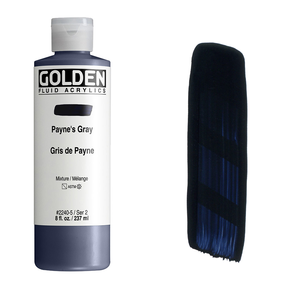 Golden Fluid Acrylics 8oz Payne's Gray