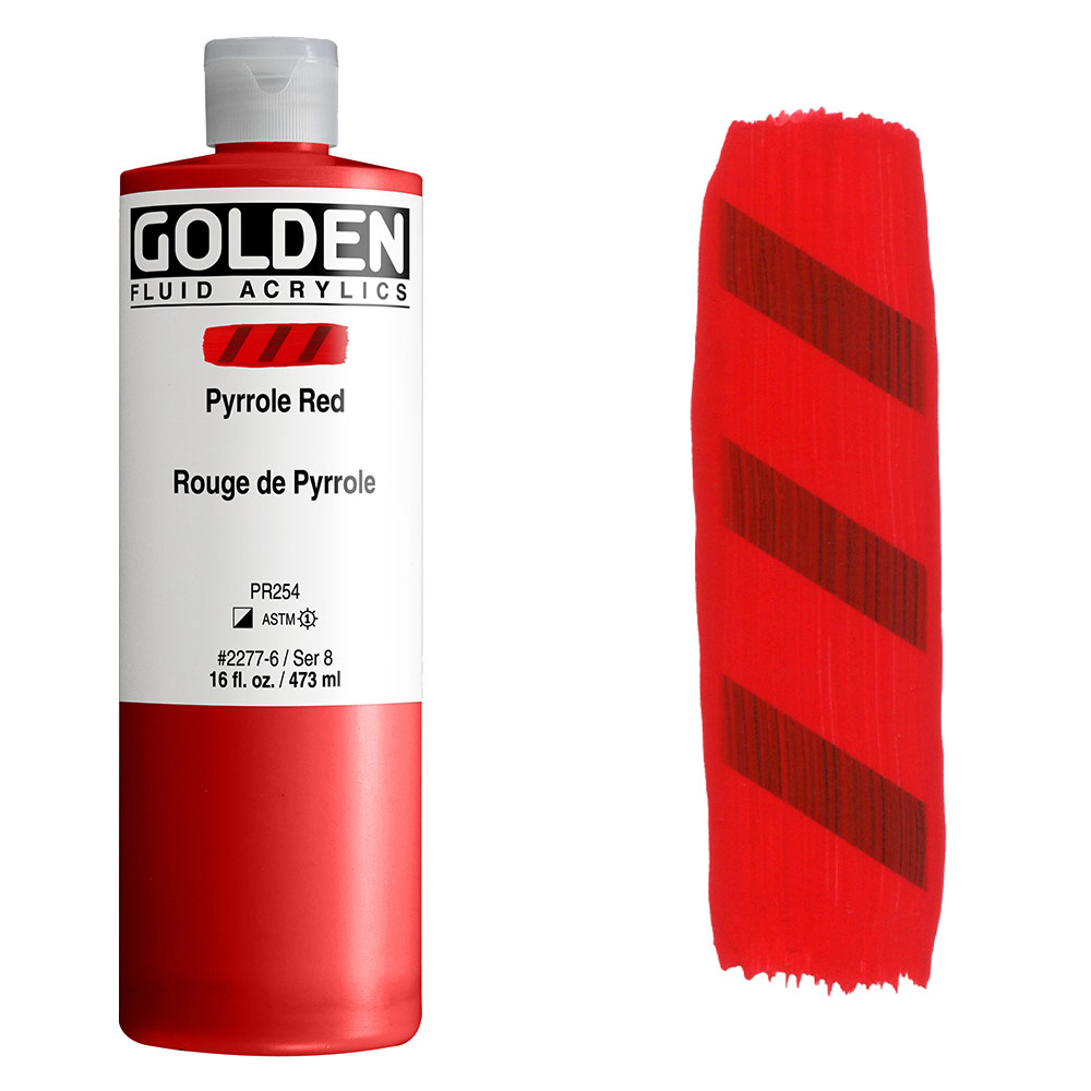Golden Fluid Acrylics 16oz Pyrrole Red