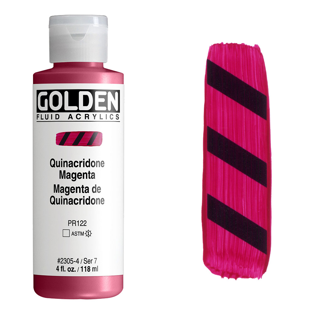 Golden Fluid Acrylics 4oz Quinacridone Magenta