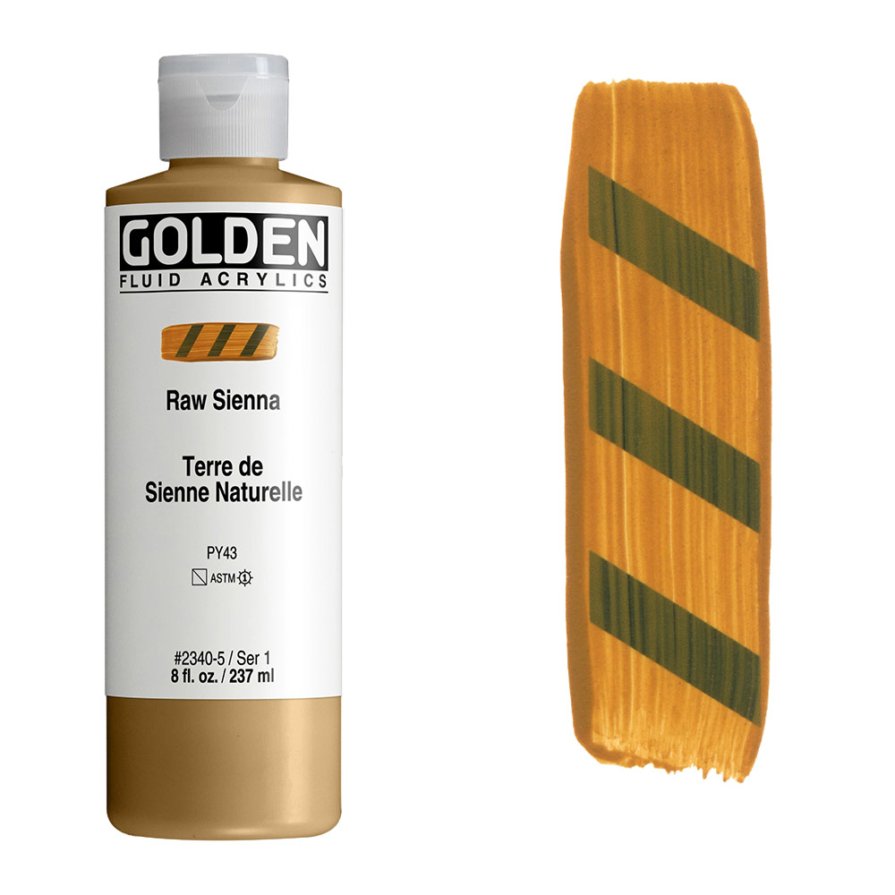 Golden Fluid Acrylics 8oz Raw Sienna