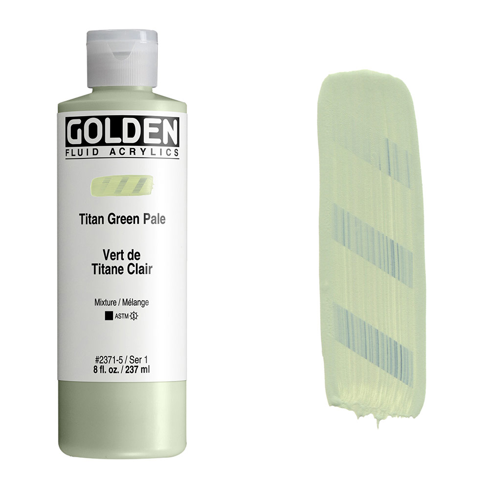 Golden Fluid Acrylics 8oz Titan Green Pale
