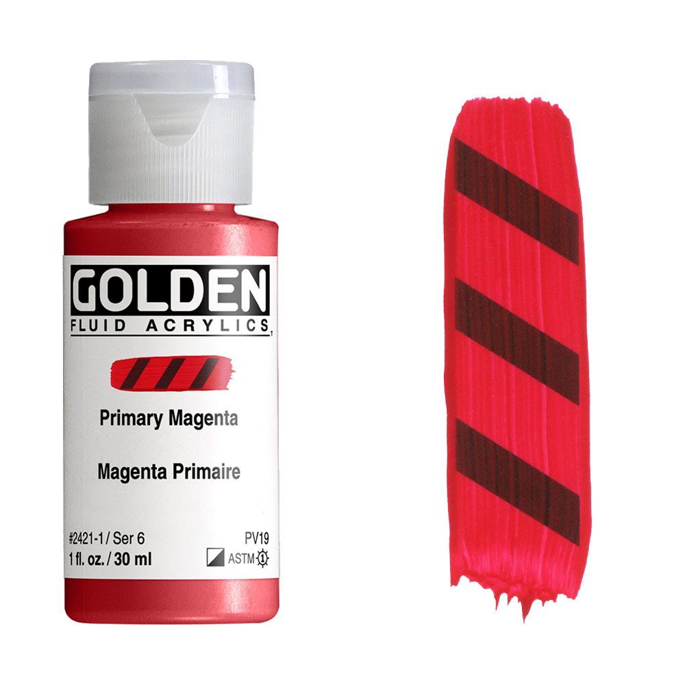 Golden Fluid Acrylics 1oz Primary Magenta