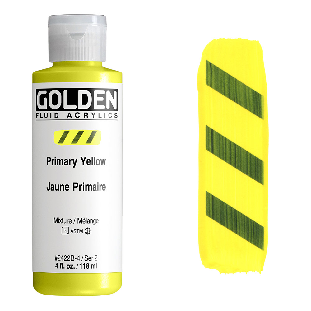 Golden Fluid Acrylics 4oz Primary Yellow