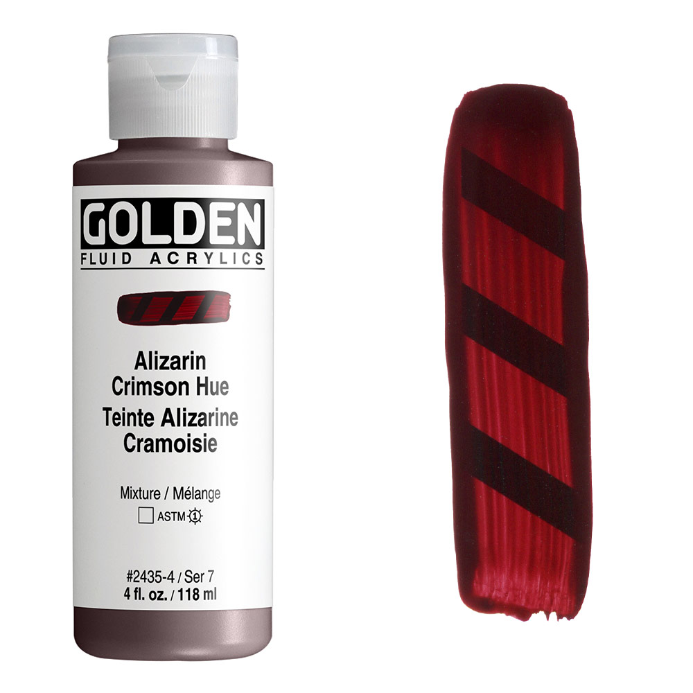 Golden Fluid Acrylics 4oz Alizarin Crimson Hue