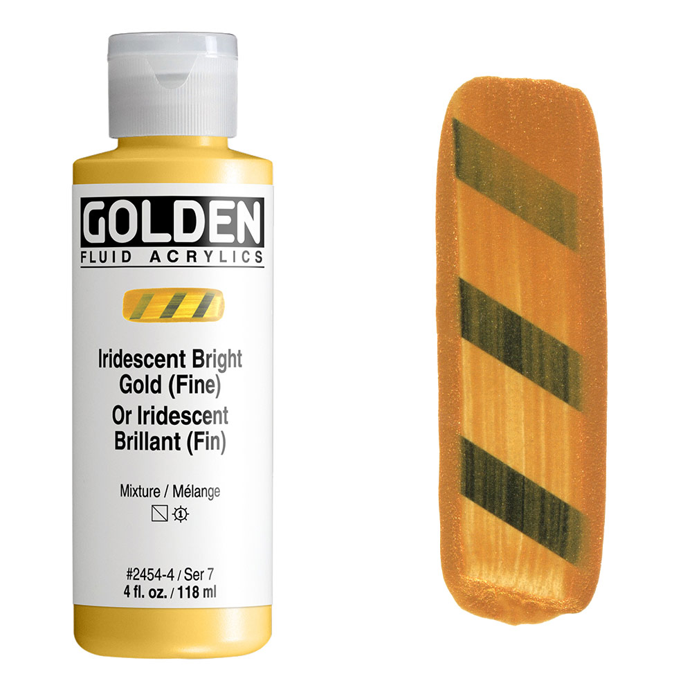 Golden Artist Colors Iridescent Deep Fluid Acrylic Paint (Gold, 1oz) :  : Home & Kitchen