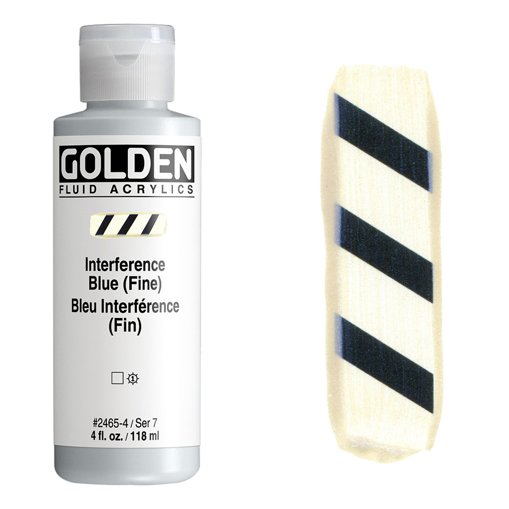 Golden Fluid Acrylics 4oz Interference Blue (Fine)