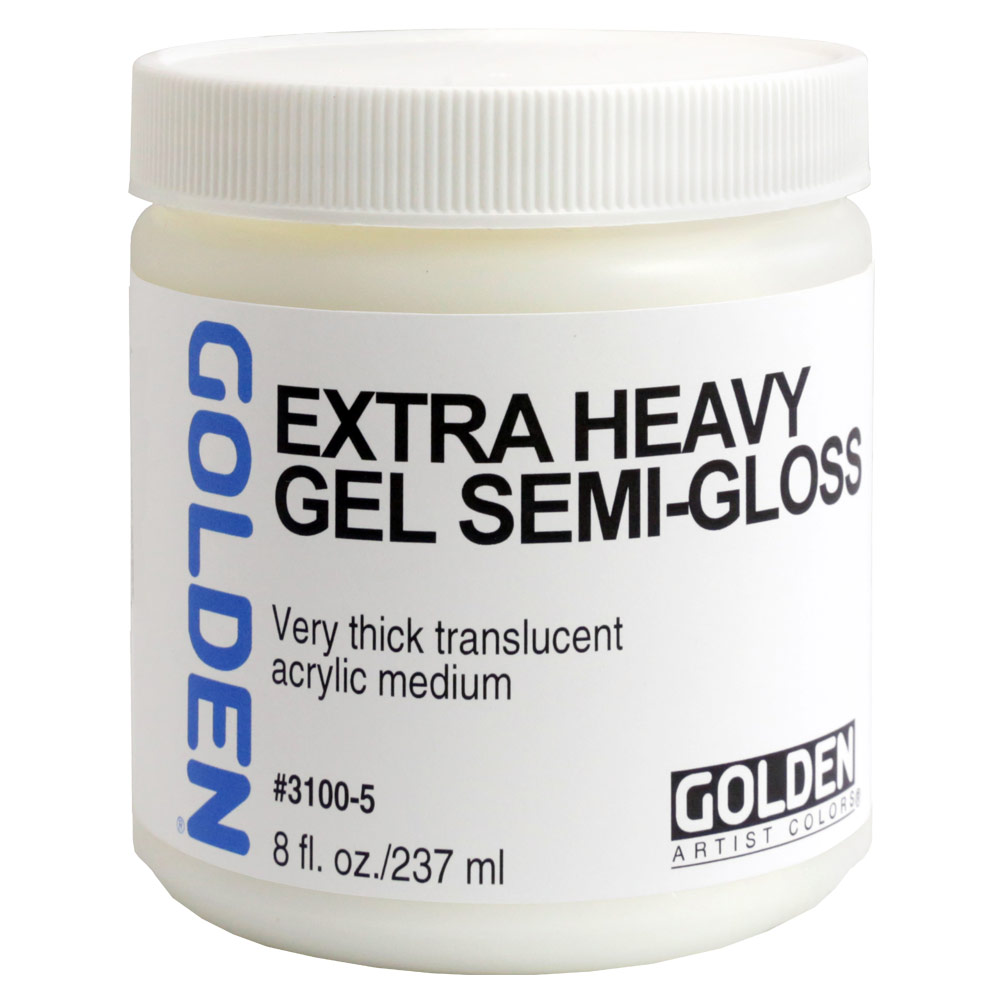 Golden Artist Colors Extra Heavy Gel 8oz Semi-Gloss