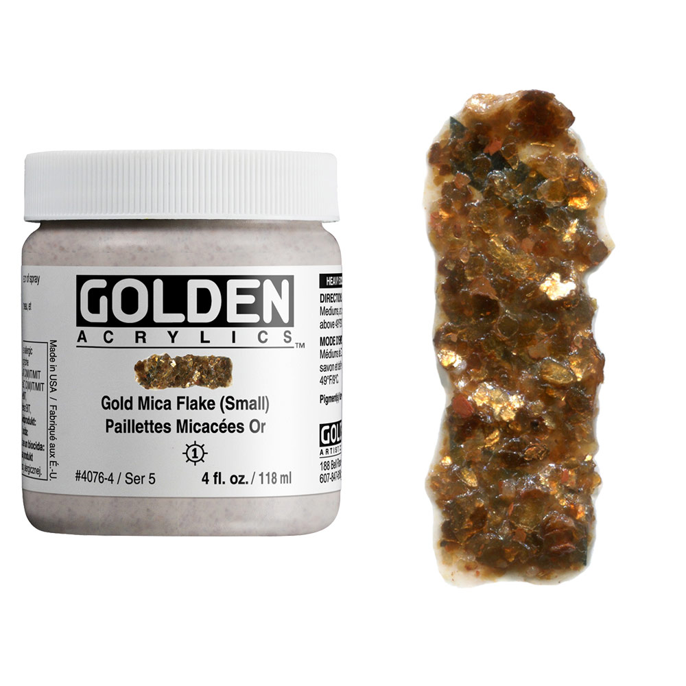 GOLDEN 4oz GOLD MICA FLAKE SMALL