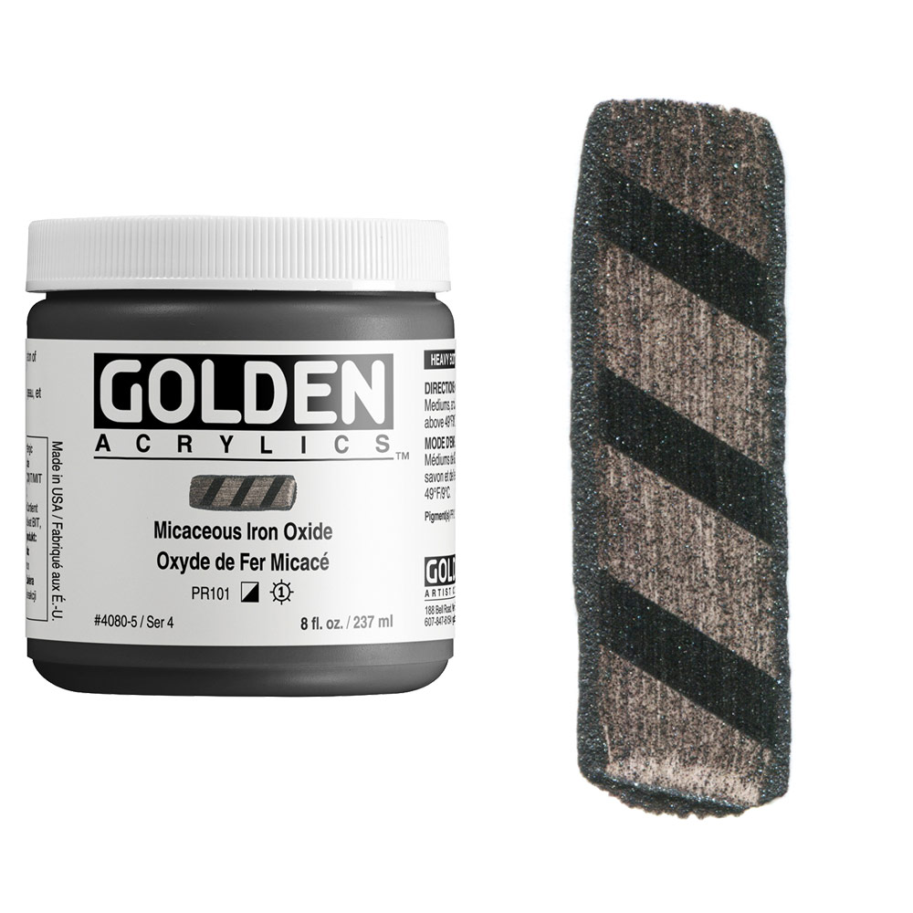 Golden Acrylics Heavy Body 8oz Micaceous Iron Oxide