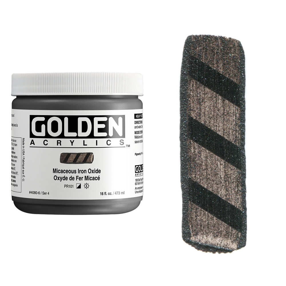 Golden Acrylics Heavy Body 16oz Micaceous Iron Oxide