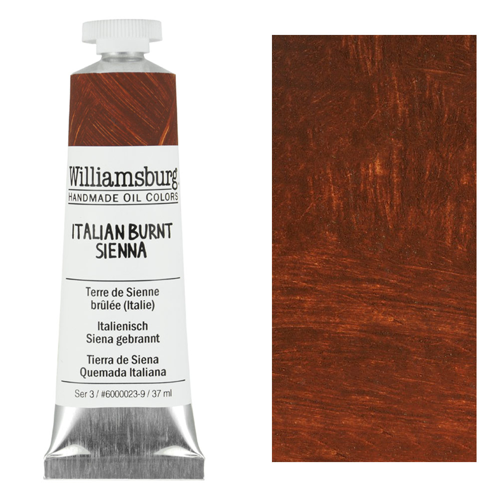 Williamsburg Handmade Oil Colors 37ml Italian Burnt Sienna