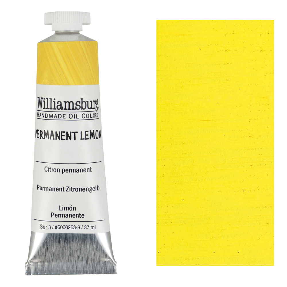 Williamsburg Handmade Oil Colors 37ml Permanent Lemon