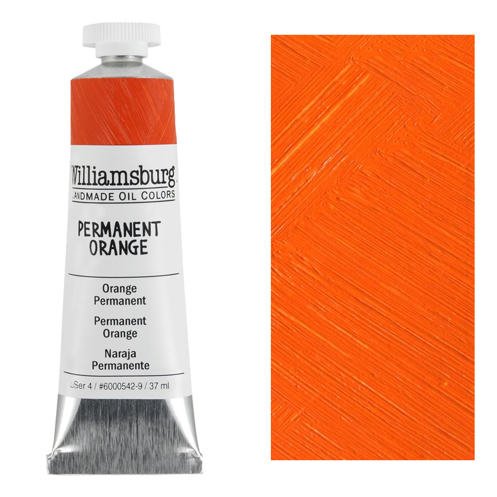 Williamsburg Handmade Oil Colors 37ml Permanent Orange
