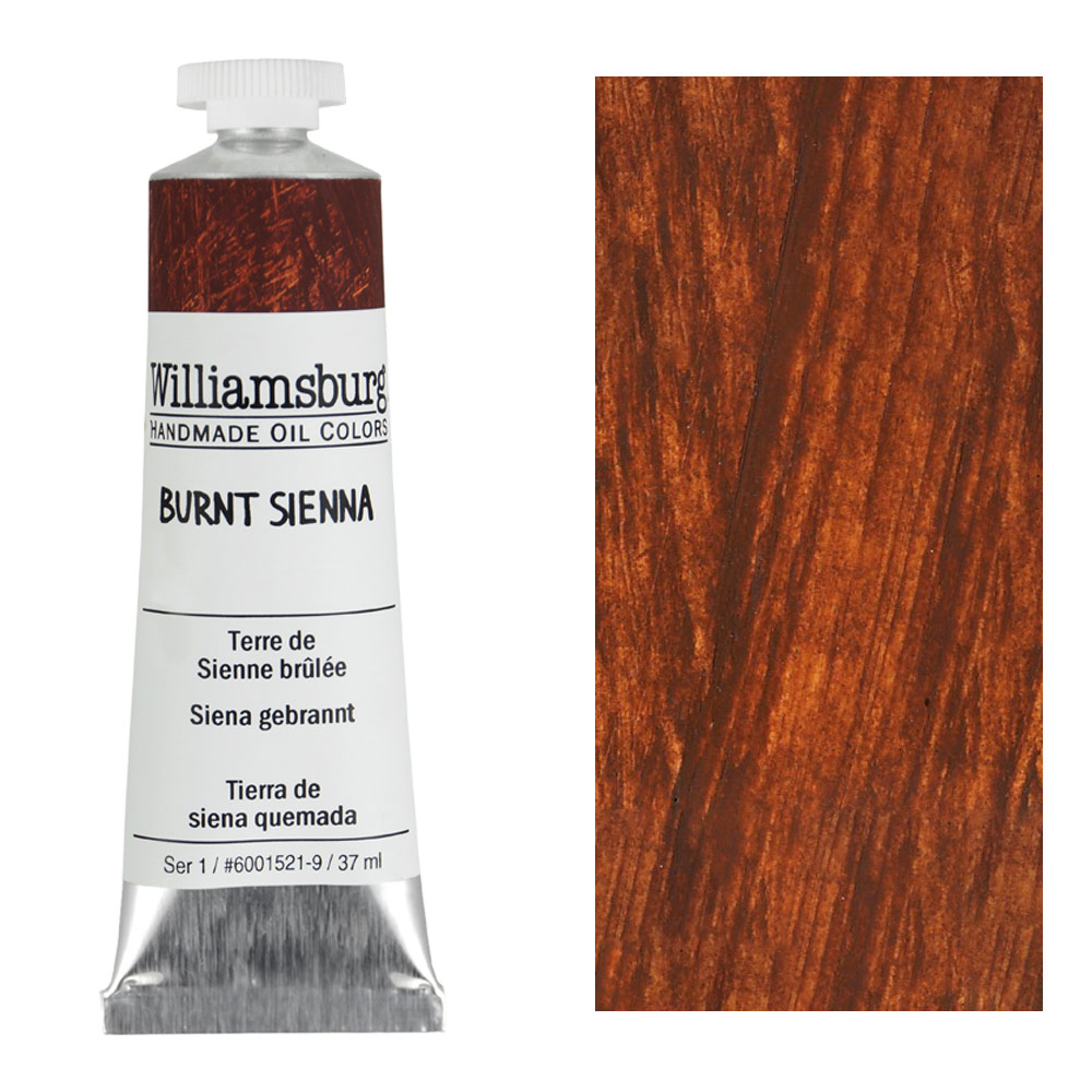 Williamsburg Handmade Oil Colors 37ml Burnt Sienna